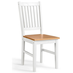 Set 2 scaune din lemn de pin Støraa Daisy, alb