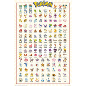 Pokemon - Kanto 151 Poster, (61 x 91,5 cm)