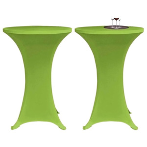 Husă elastică pentru masă, 60 cm, verde, 2 buc