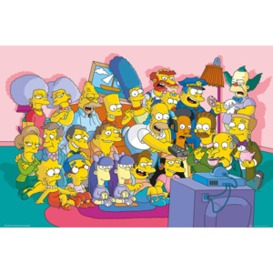The Simpsons - Couch Cast Poster, (91,5 x 61 cm)