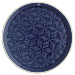 Farfurie din ceramică Green Gate Kallia, diametru 20,5 cm, albastru închis