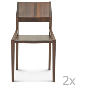 Set 2 scaune de lemn Fameg Ingunn