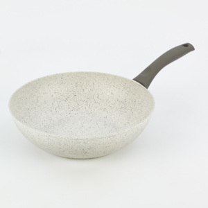 Tigaie WOK cu mâner gri Bisetti Stonewhite, Ø 28 cm