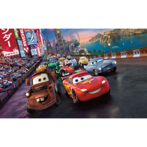 Disney Cars Lightning McQueen Mater Fototapet, (254 x 184 cm)
