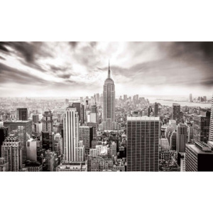 City Skyline Empire State New York Fototapet, (211 x 90 cm)