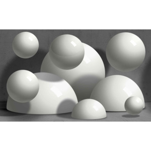 Abstract Monochrome Modern Design Fototapet, (208 x 146 cm)