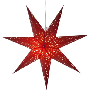 Stea luminoasă Best Season Paperstar Galaxy, 60 cm, roșu