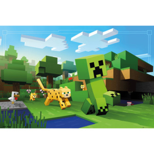 Minecraft - Ocelot Chase Poster, (91,5 x 61 cm)