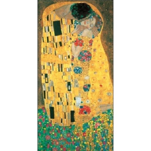The Kiss (part) Reproducere, Gustav Klimt, (25 x 50 cm)