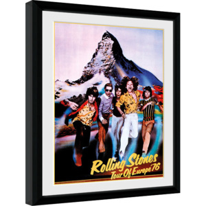 The Rolling Stones - On Tour 76 Afiș înrămat