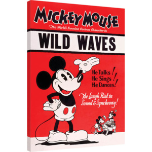 Mickey Mouse - Wild Waves Tablou Canvas, (60 x 80 cm)