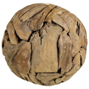 Decorațiune din lemn de tec HSM Collection Biag, Ø 40 cm