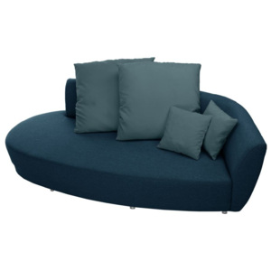 Canapea cu trei locuri Florenzzi Viotti Turquoise, spătar pe partea dreaptă