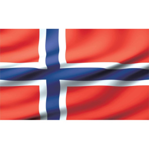 Flag Norway Fototapet, (368 x 254 cm)