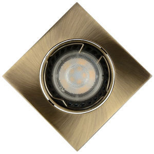 Lucide 11002/05/03 - Lampa incastrata LED FOCUS 1xGU10/5W/230V bronz patrata