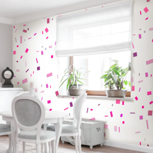 Tapet - Pink confetti role 50x1000 cm