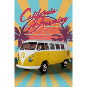 VW Camper - Cali Retro Poster, (61 x 91,5 cm)