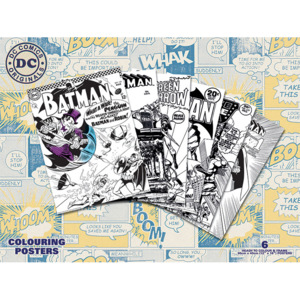 Afișe pentru colorat DC Originals - Retro
