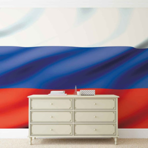 Flag Russia Fototapet, (211 x 90 cm)
