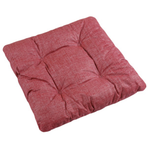 Pernă de scaun Adela UNI roșu, 40 x 40 cm