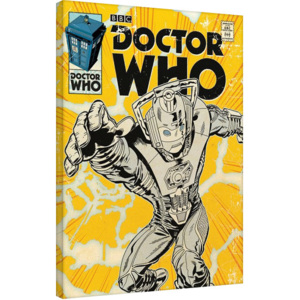 Doctor Who - Cyberman Comic Tablou Canvas, (60 x 80 cm)