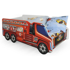 Pat copii masina de pompieri HM Fire Truck