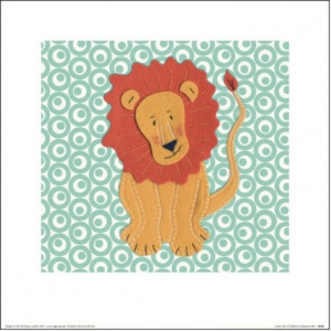 Catherine Colebrook - Fuzzy Lion Reproducere, (30 x 30 cm)
