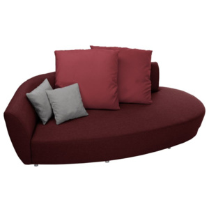 Canapea cu trei locuri Florenzzi Viotti, spătar pe partea stângă, roșu