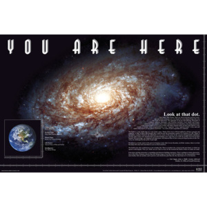 You Are Here - Space Poster, (91,5 x 61 cm)