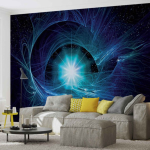 Cosmic Star Abstract Fototapet, (211 x 90 cm)