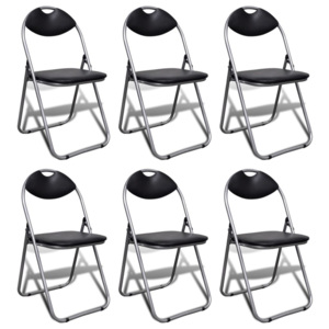 Set scaune pliabile, 6 buc