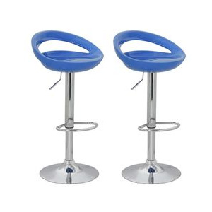 Set scaune bar din ABS (2 buc.), Albastru
