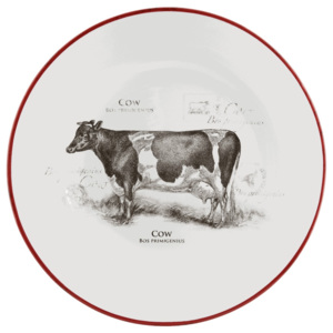 Farfurie Clayre & Eef Cow, ⌀ 20 cm