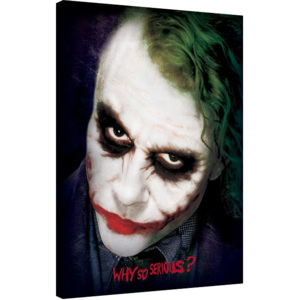 The Dark Knight - Joker Face Tablou Canvas, (60 x 80 cm)