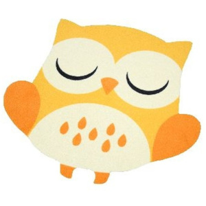 Covor pentru copii Zala Living Owls, 66 x 66 cm, galben