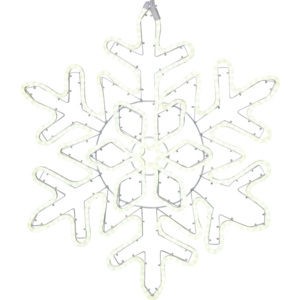 Decorațiune luminoasă cu LED suspendabilă Best Season NeoLED Snowflake Silver
