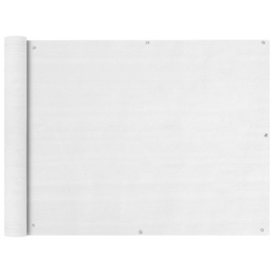 Prelată pentru balcon din HDPE, 90 x 400 cm, alb