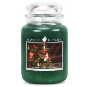 Lumânare parfumată în recipient de sticlă Goose Creek Clasic Christmas Tree, 150 ore de ardere
