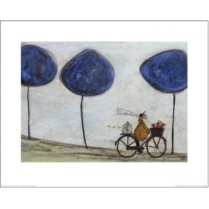 Sam Toft - Freewheelin' with Joyce Greenfields and the Felix 3 Reproducere, (50 x 40 cm)