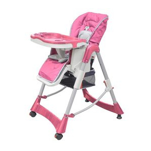 Scaun de masă pentru bebeluși Roz
