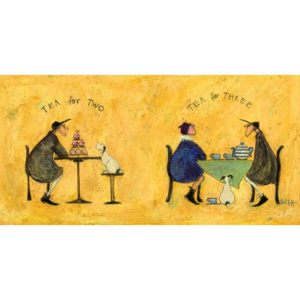 Sam Toft - Tea for two, tea fro three Tablou Canvas, (100 x 50 cm)