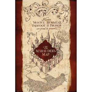 Harry Potter - Marauder's Map Poster, (61 x 91,5 cm)