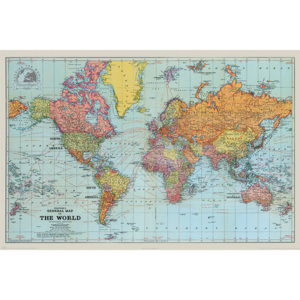 Stanfords General Map Of The World - Colour Poster, (91,5 x 61 cm)