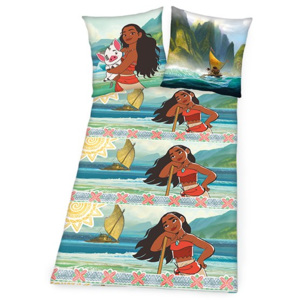 Lenjerie de pat pentru copii Vaiana cea curajoasă, 140 x 200 cm, 70 x 90 cm