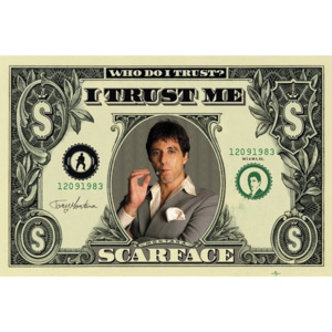 SCARFACE - dollar Poster, (91,5 x 61 cm)