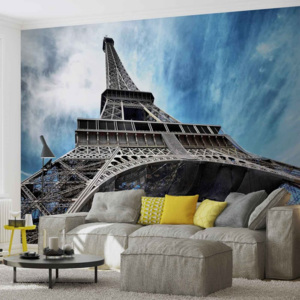 Eiffel Tower Paris Fototapet, (211 x 90 cm)