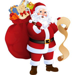 Autocolant de Crăciun Ambiance Santa Claus and Gift List