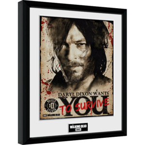 The Walking Dead - Daryl Needs You Afiș înrămat