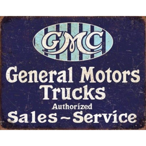 GMC Trucks - Authorized Placă metalică, (40 x 31,5 cm)