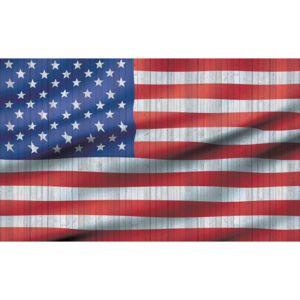 USA American Flag Fototapet, (368 x 254 cm)